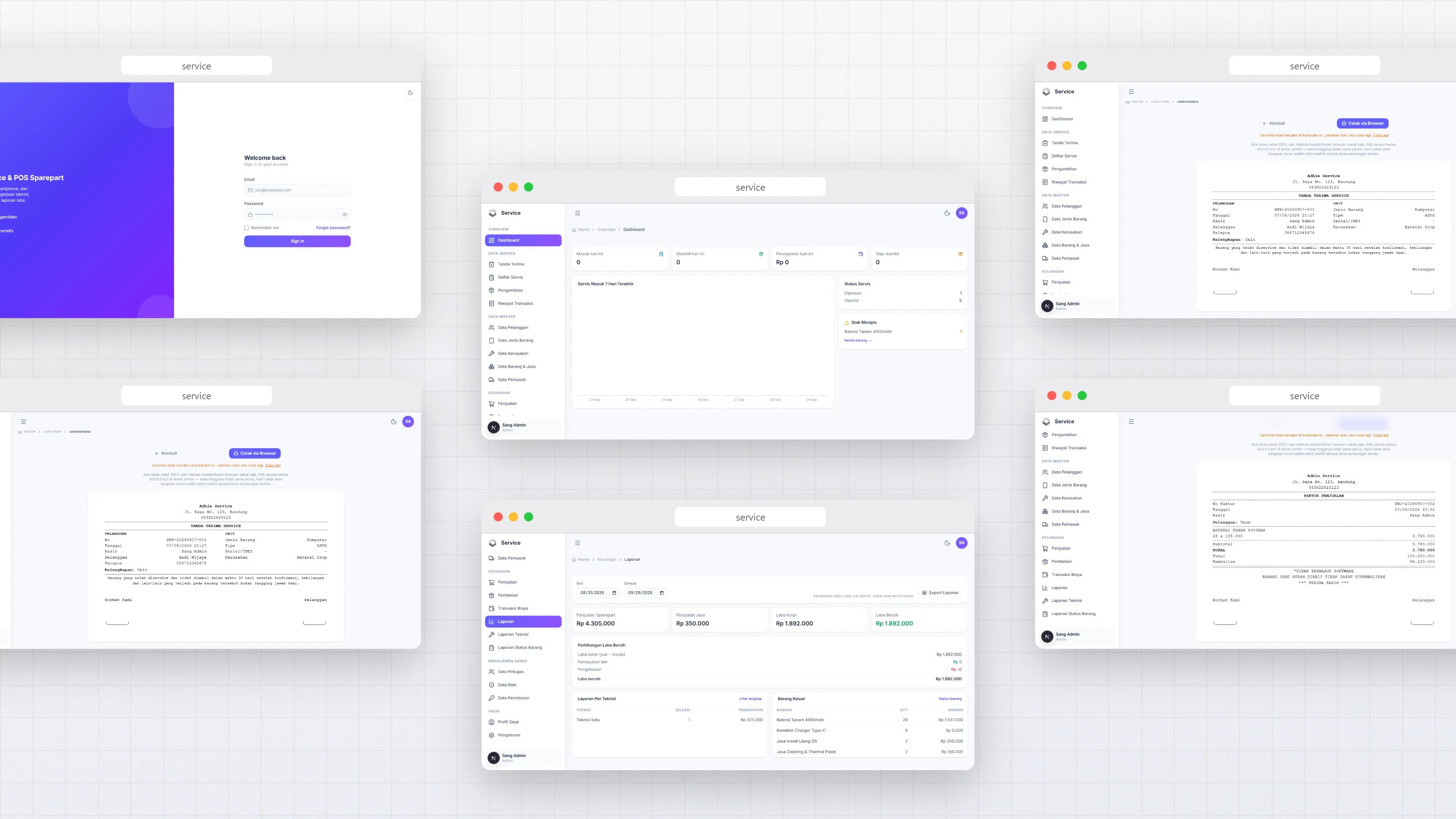 Service & POS Sparepart preview